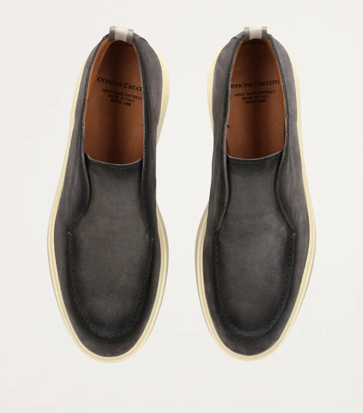 Officine Creative Suede Bones Ankle Boots - Image 4