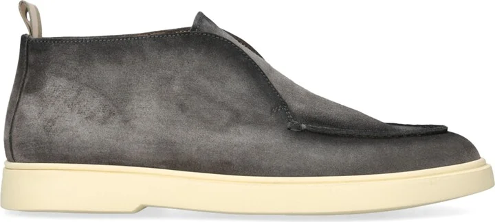 Officine Creative Suede Bones Ankle Boots