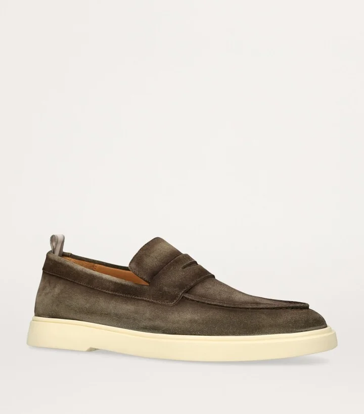 Officine Creative Suede Bones Penny Loafers - Image 3