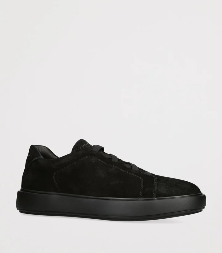 Officine Creative Suede Slouch Tonal Sneakers - Image 3