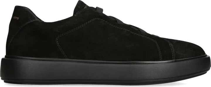 Officine Creative Suede Slouch Tonal Sneakers