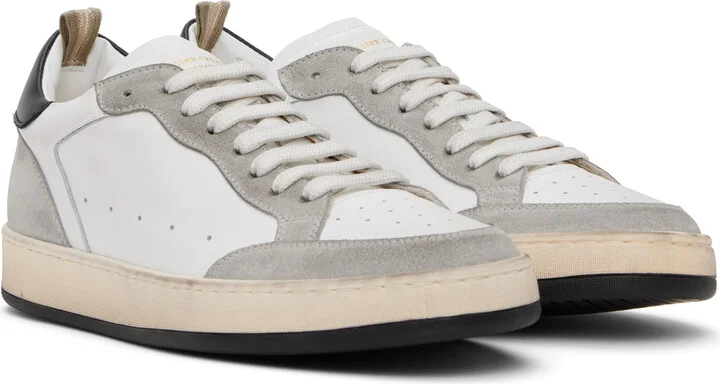 Officine Creative White & Gray Magic 001 Sneakers - Image 4