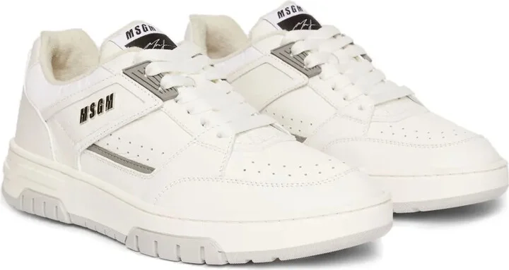 Ogo-Print Leather Sneakers - Image 2