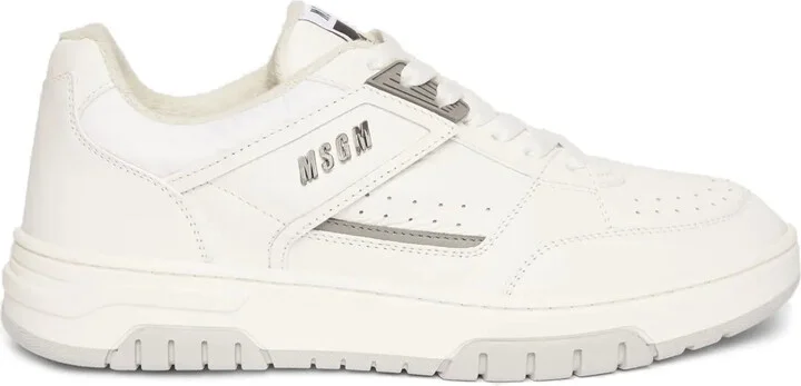 Ogo-Print Leather Sneakers