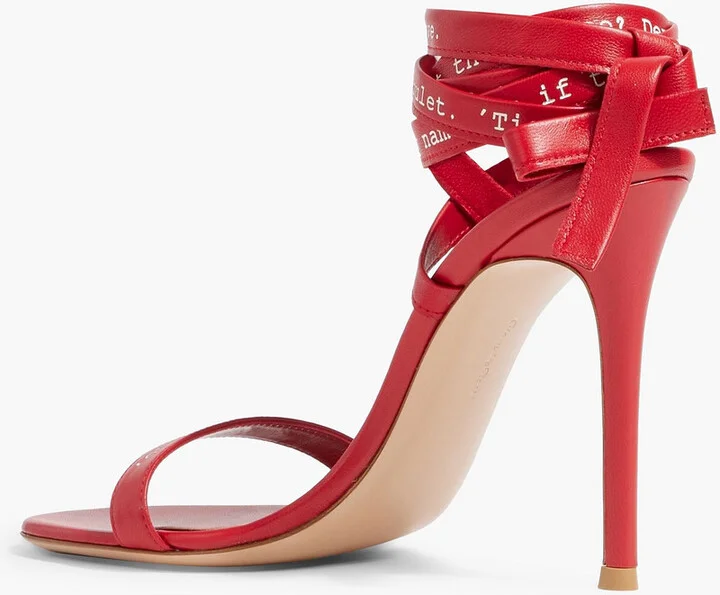 Oh Romeo printed leather sandals - Image 3