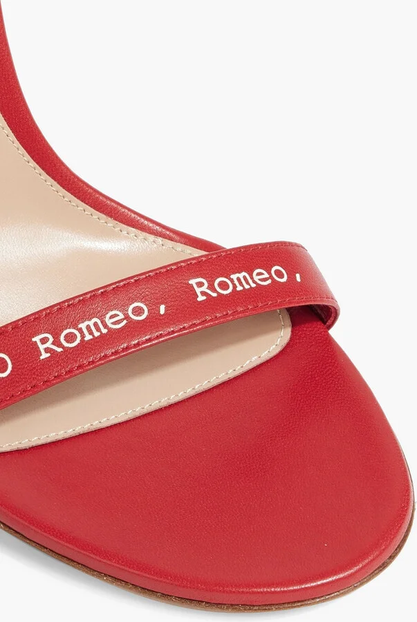 Oh Romeo printed leather sandals - Image 4