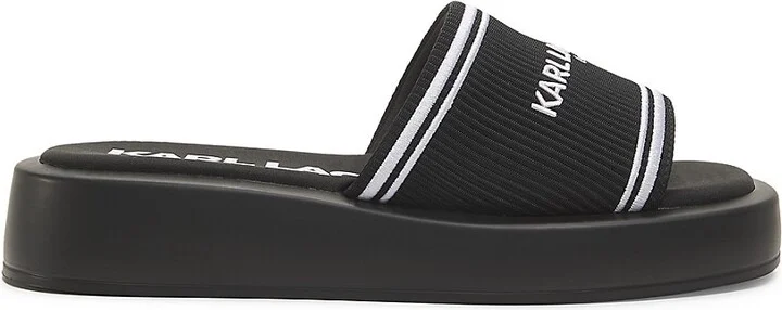 Ohare 30MM Logo Wedge Heel Sandals