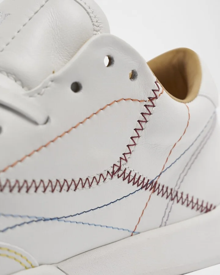 Ohio Multi-Stitched Leather Low-Top Sneakers - Image 5