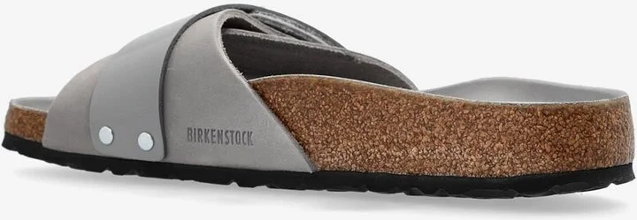 Oita Logo Embossed Leather Slides - Image 2