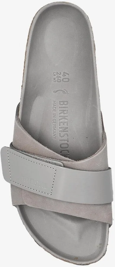 Oita Logo Embossed Leather Slides - Image 3