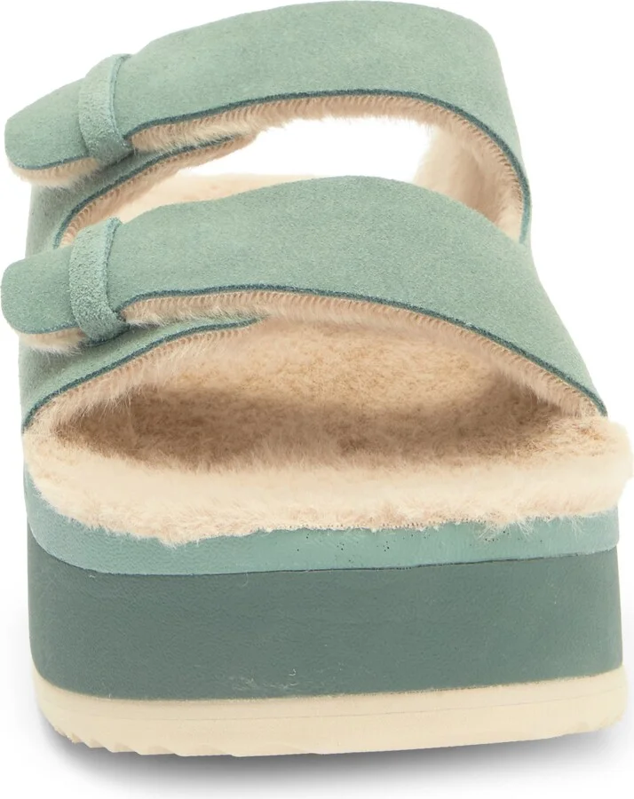 Ojai Ciara Faux Fur Lined Platform Slide Sandal - Image 3