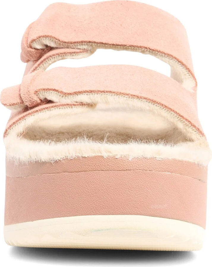 Ojai Ciara Faux Shearling Lined Platform Slide Sandal - Image 3