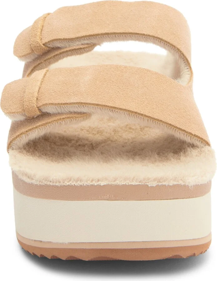 Ojai Ciara Faux Shearling Lined Platform Slide Sandal - Image 3