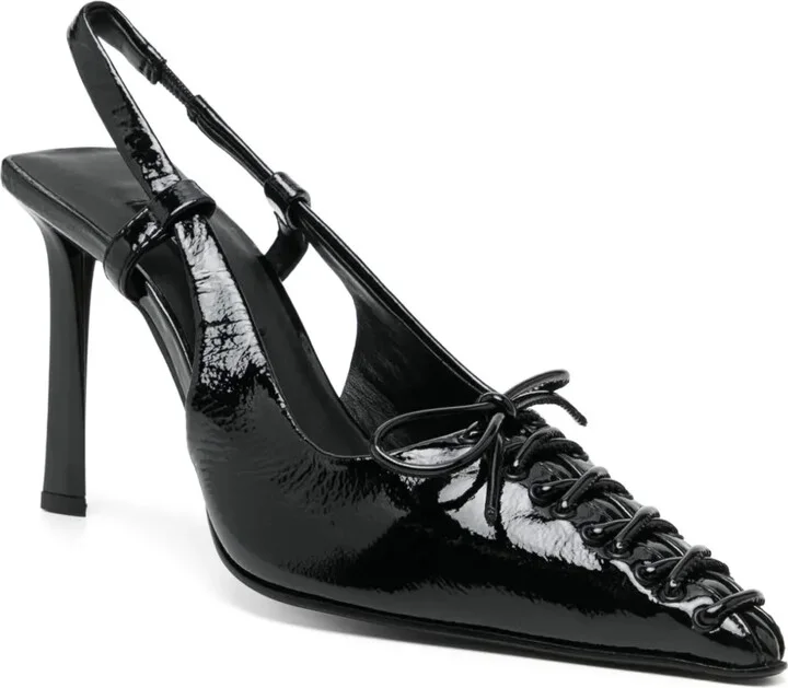 Oka 75mm slingback leather pumps - Image 2