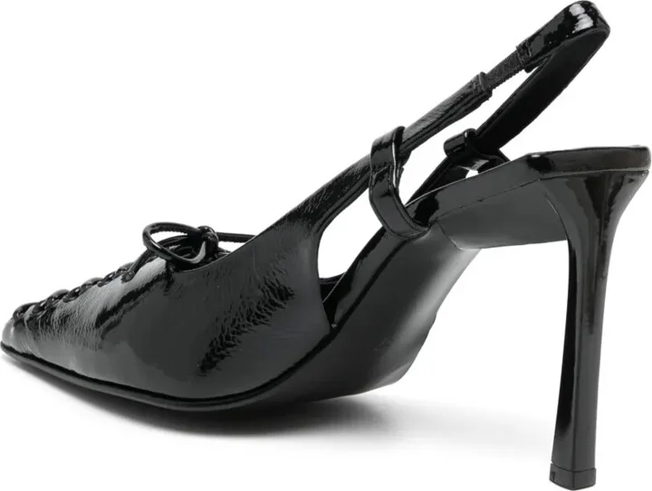 Oka 75mm slingback leather pumps - Image 3