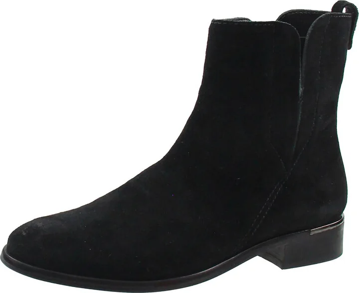 Okalinra Womens Suede Almond toe Ankle Boots
