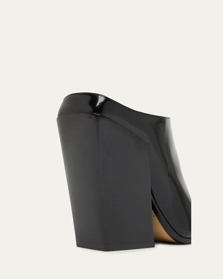 Okinawa Leather Square-Toe Mules - Image 3