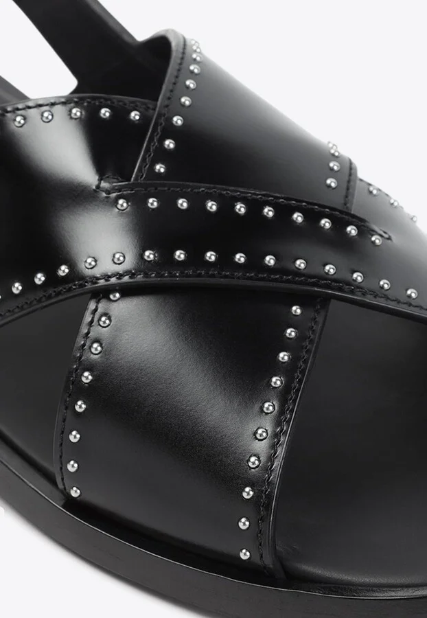Oksana Leather Sandals - Image 3
