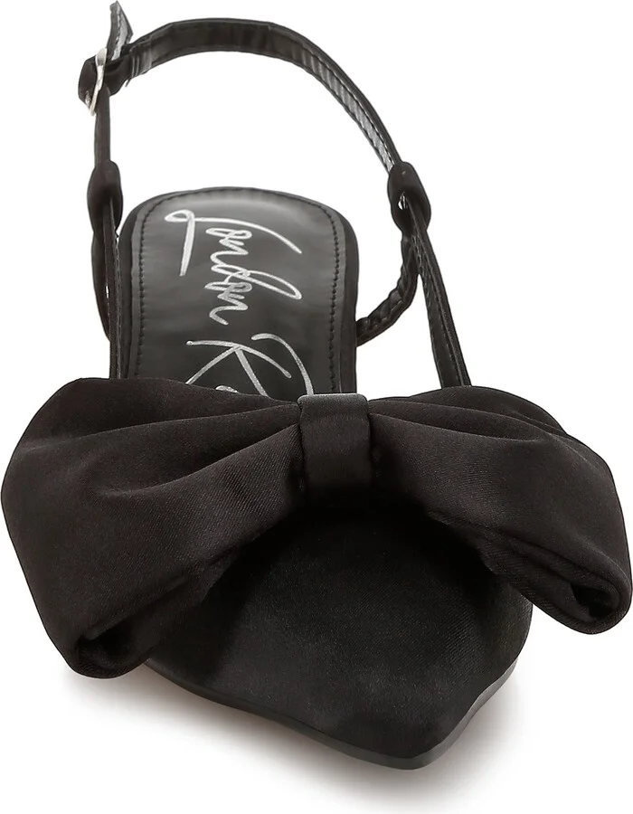 Okshak Satin Bow Slingback Pump - Image 3