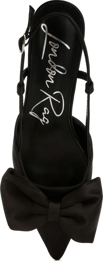 Okshak Satin Bow Slingback Pump - Image 6