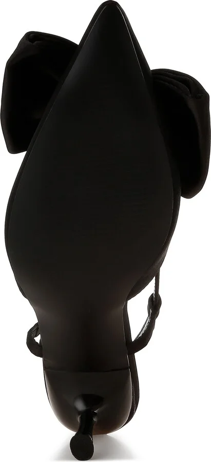 Okshak Satin Bow Slingback Pump - Image 7