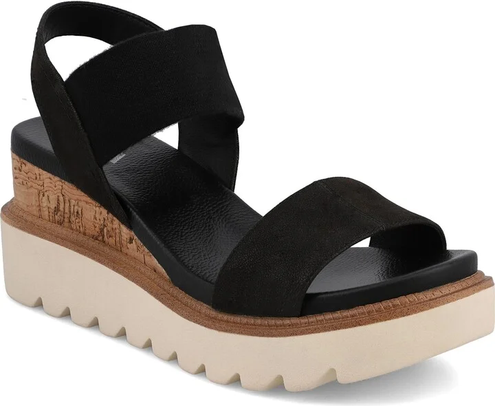 Olany Platform Wedge Ankle Strap Sandal