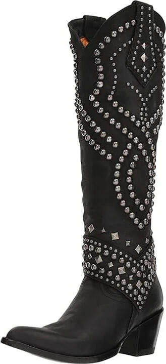 Old Gringo Belinda Cowboy Women's Boots Black 1 : 6.5 B - Medium, Leather - Image 2