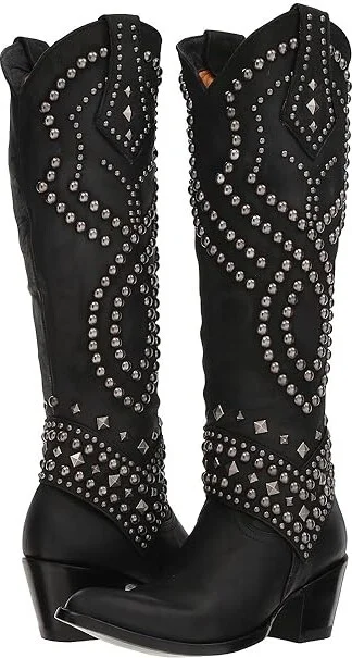 Old Gringo Belinda Cowboy Women's Boots Black 1 : 6.5 B - Medium, Leather
