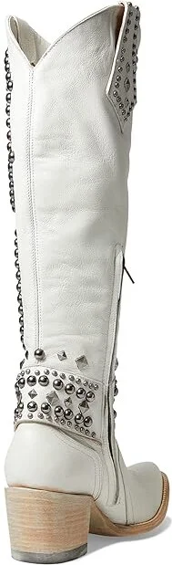 Old Gringo Belinda Cowboy Women's Boots White : 7 B - Medium, Leather - Image 4