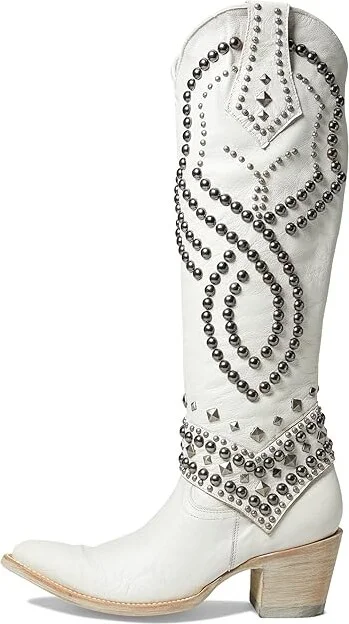 Old Gringo Belinda Cowboy Women's Boots White : 7 B - Medium, Leather - Image 5