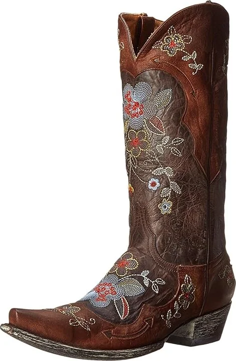 Old Gringo Bonnie 13 Cowboy Women's Boots Chocolate/Brass : 6.5 B - Medium, Leather - Image 2