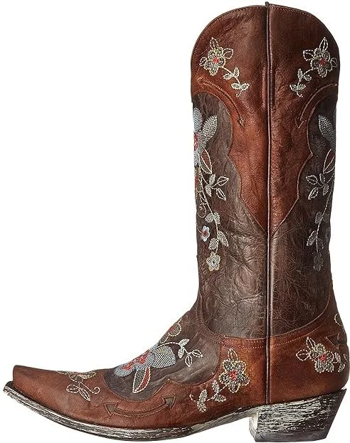 Old Gringo Bonnie 13 Cowboy Women's Boots Chocolate/Brass : 6.5 B - Medium, Leather - Image 7