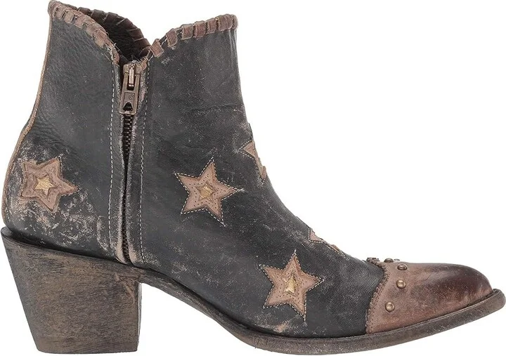 Old Gringo Glamis Cowboy Women's Boots Black/Beige : 8 B - Medium, Leather - Image 8