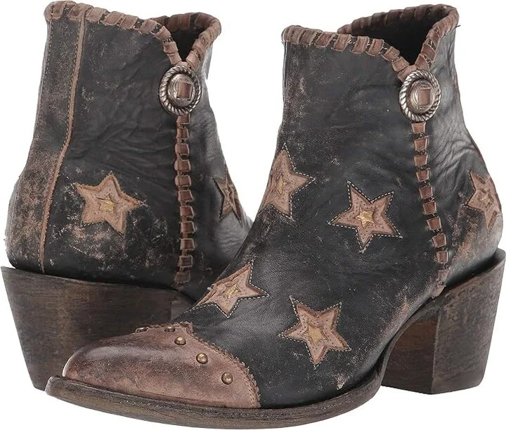 Old Gringo Glamis Cowboy Women's Boots Black/Beige : 8 B - Medium, Leather