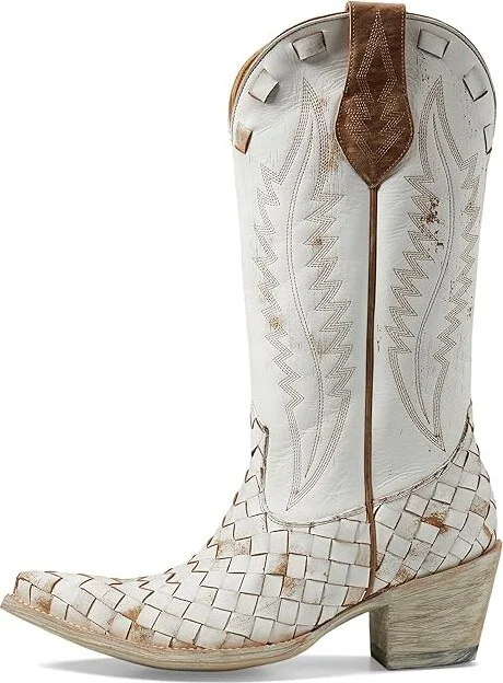 Old Gringo Reptilia Cowboy Women's Boots White : 8.5 B - Medium, Leather - Image 5