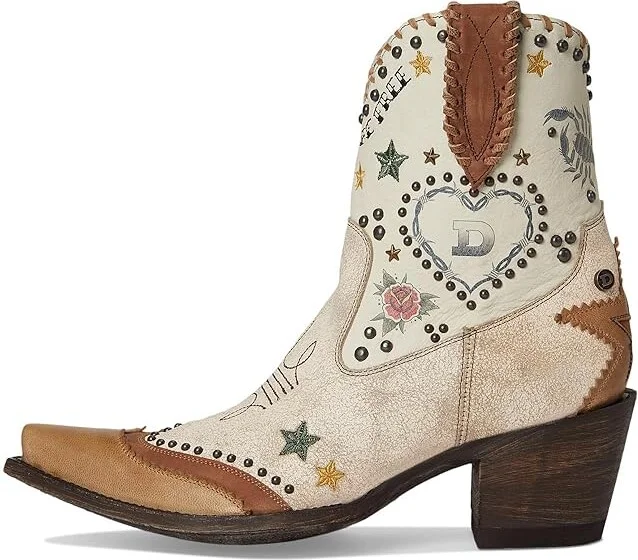 Old Gringo Tattoo You Cowboy Women's Boots Taupe : 7.5 M, Leather - Image 6