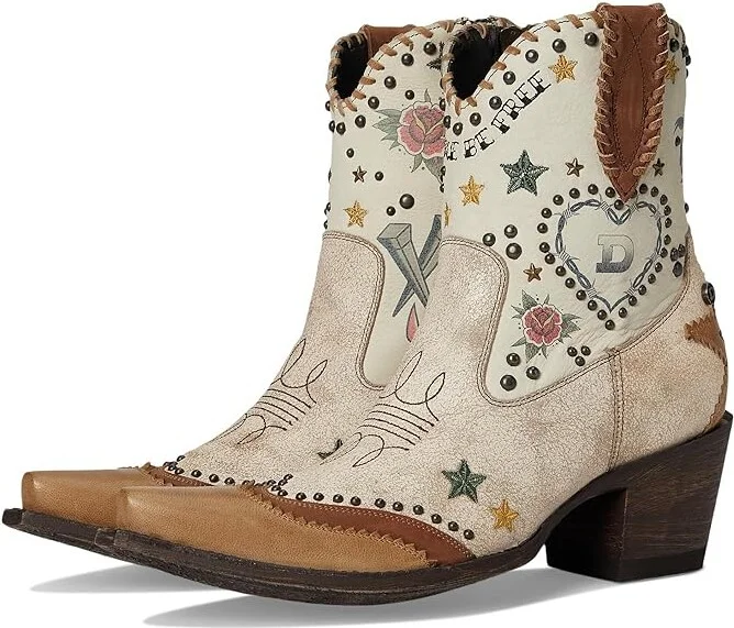 Old Gringo Tattoo You Cowboy Women's Boots Taupe : 7.5 M, Leather