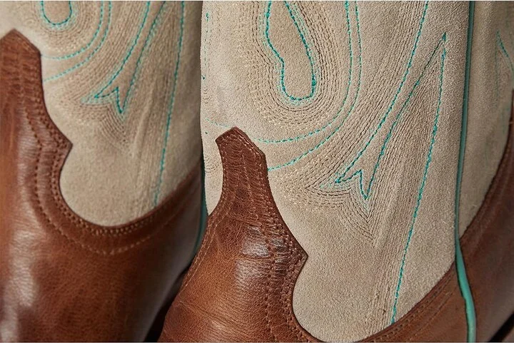 Old Gringo Yuctan Cowboy Women's Boots Oatmeal : 6 M, Leather - Image 7
