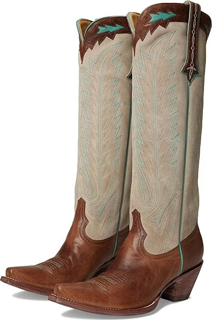 Old Gringo Yuctan Cowboy Women's Boots Oatmeal : 6 M, Leather