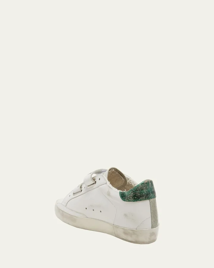 Old School Dual-Grip Leather Sneakers - Image 3