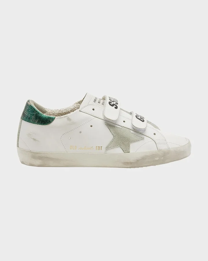 Old School Dual-Grip Leather Sneakers