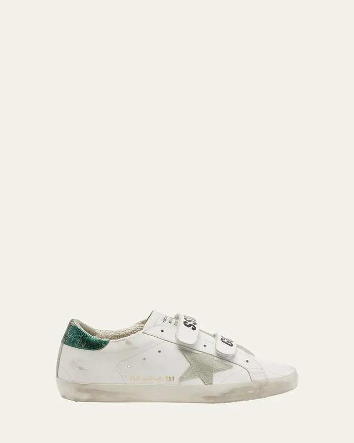 Old School Dual-Grip Leather Sneakers