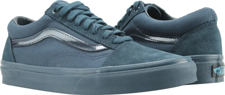 Old Skool Mono Dark Teal Classic Low Top Sneakers VN0A38G1QKD