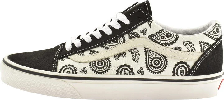 Old Skool Paisley Trainers Cream