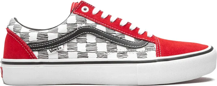 Old Skool Pro "Sketched Checkerboard" sneakers