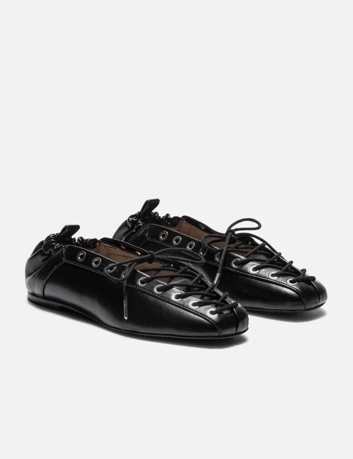 Oleatex Lace-Up Ballerinas - Image 4