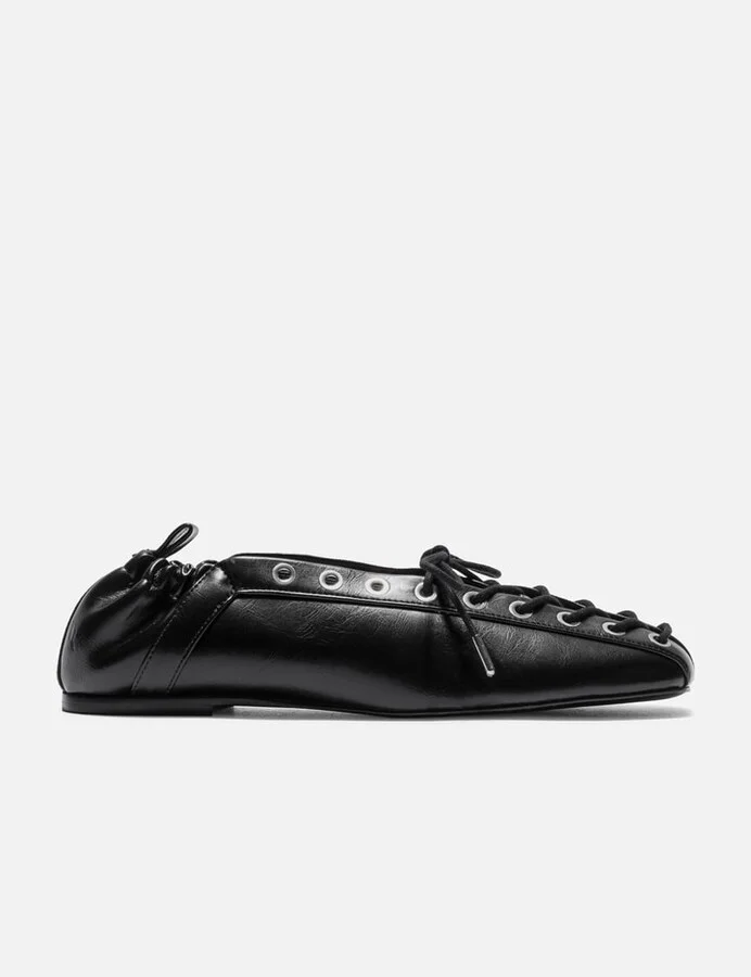 Oleatex Lace-Up Ballerinas