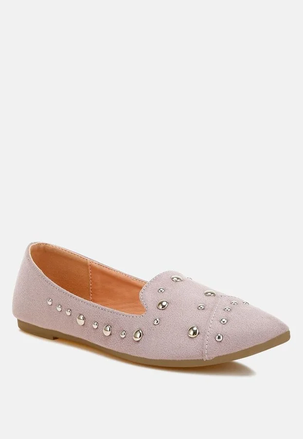 Olesia Stud Emebllished Ballet Flats - Image 3