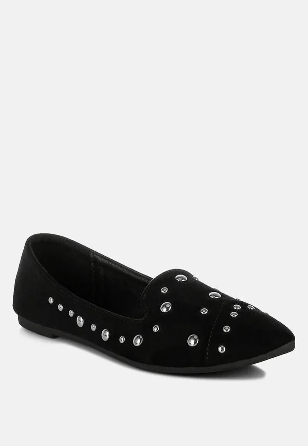 Olesia Stud Emebllished Ballet Flats - Image 6