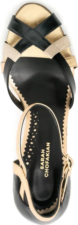 Olga 75mm metallic sandals - Image 4